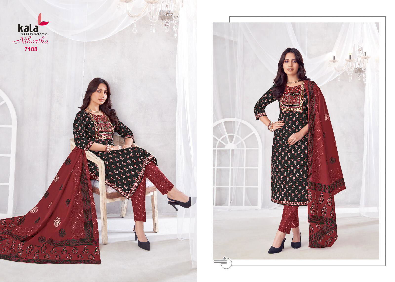 Niharika Vol 4 by Kala Jaipuri Printed Dress Material Collection